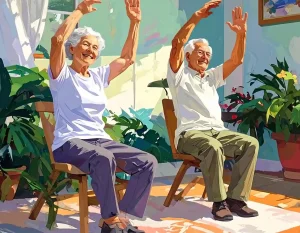 Sitzgymnastik für Senioren zu Hause